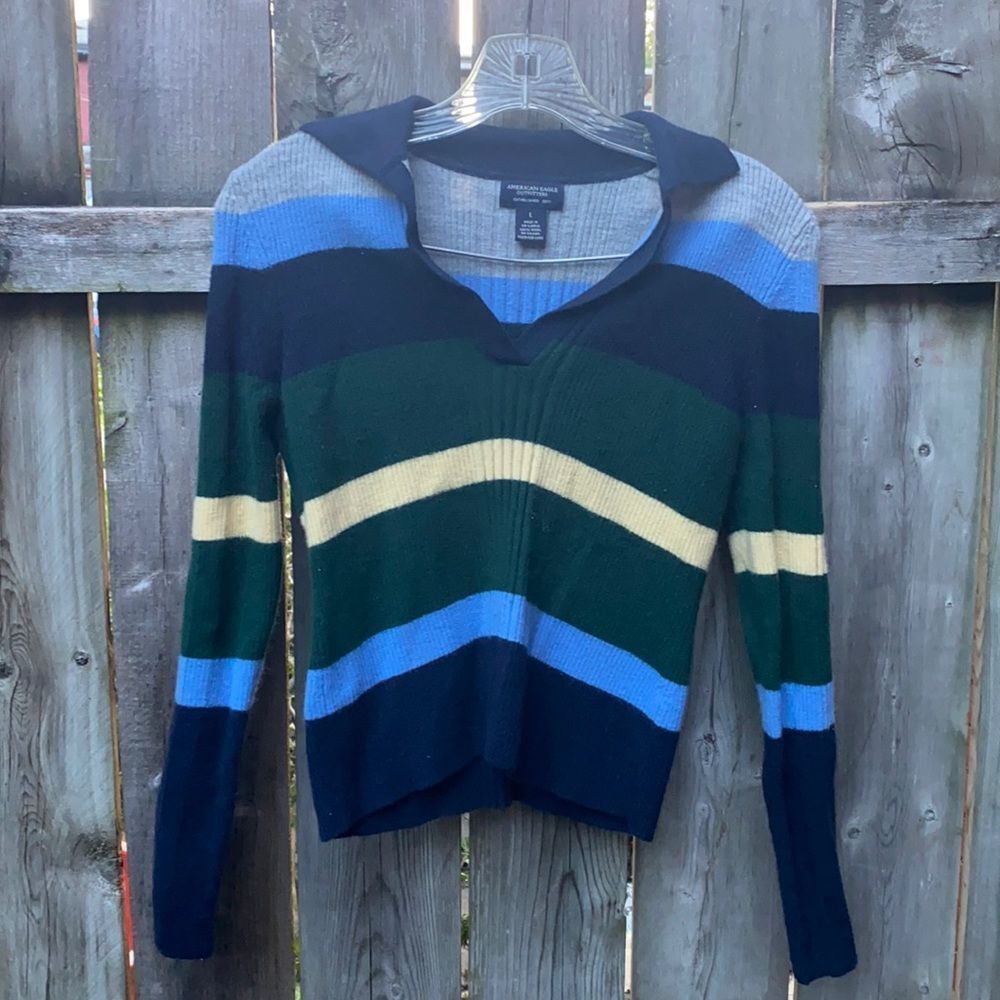 American Eagle Outfitters striped wool sweater sz. L
